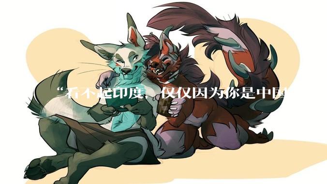 “看不起印度，仅仅因为你是中国，而对于普通国家，印度已经是巨人”，这个观点你认同吗？