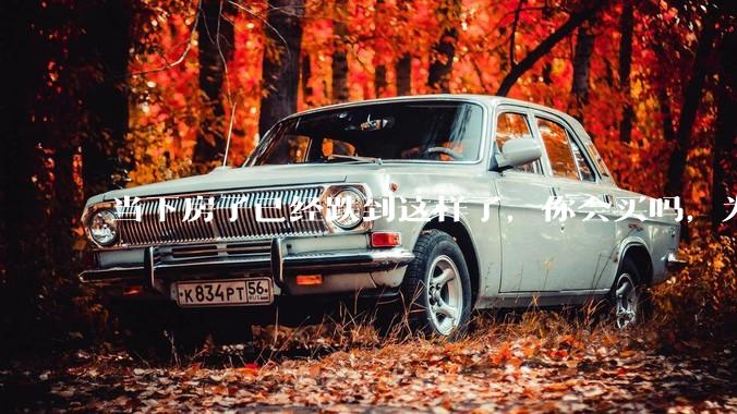 当下房子已经跌到这样了，你会买吗，为什么？