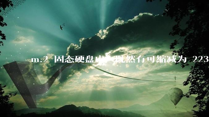 m.2 固态硬盘中，既然有可缩减为 2230 的能力，为什么依旧在使用 2280 如此大尺寸的方案？