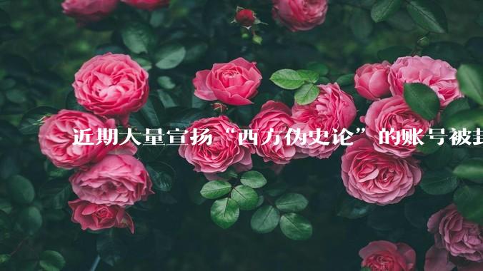 近期大量宣扬“西方伪史论”的账号被封，这意味着什么？